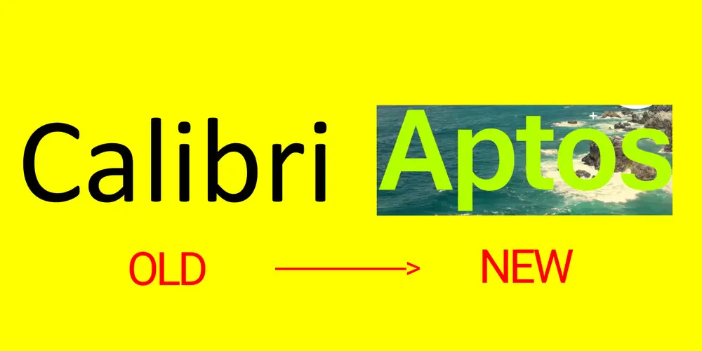 Microsoft's transition from Calibri to its new default font, Aptos