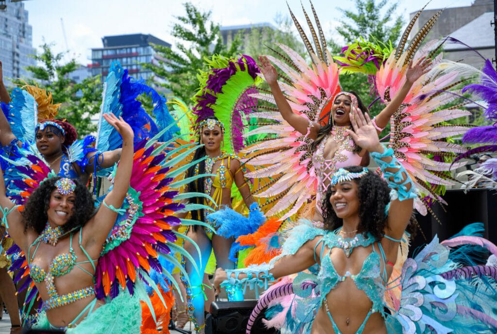Vibrant masquerade showcase at the Toronto Caribbean Carnival 2023