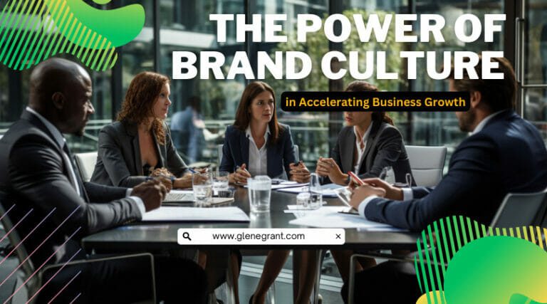 Diverse professionals collaborating, symbolizing the power of brand culture in accelerating business growth